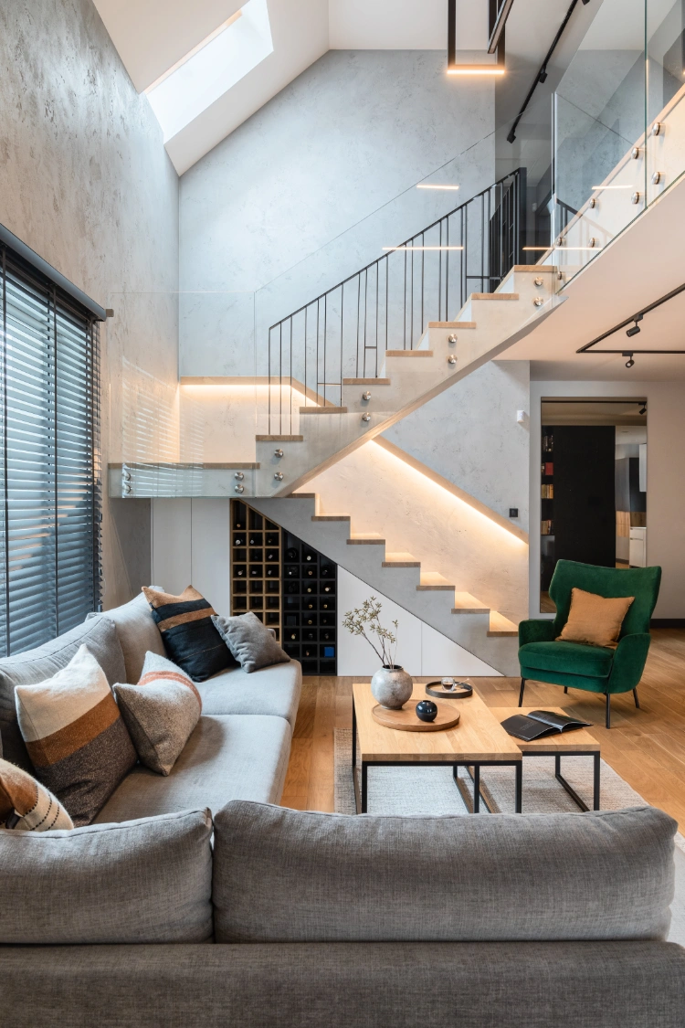 stylish-composition-of-stairs-in-living-room